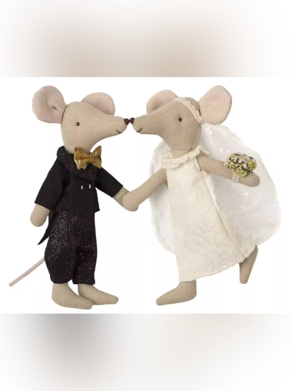 Bride & Groom Mice Wedding Plush Dolls Set